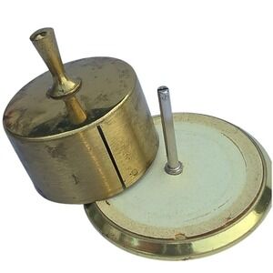 Vintage Park Sherman Brass Perpetual Rotating Desk Calendar MCM NJ parts